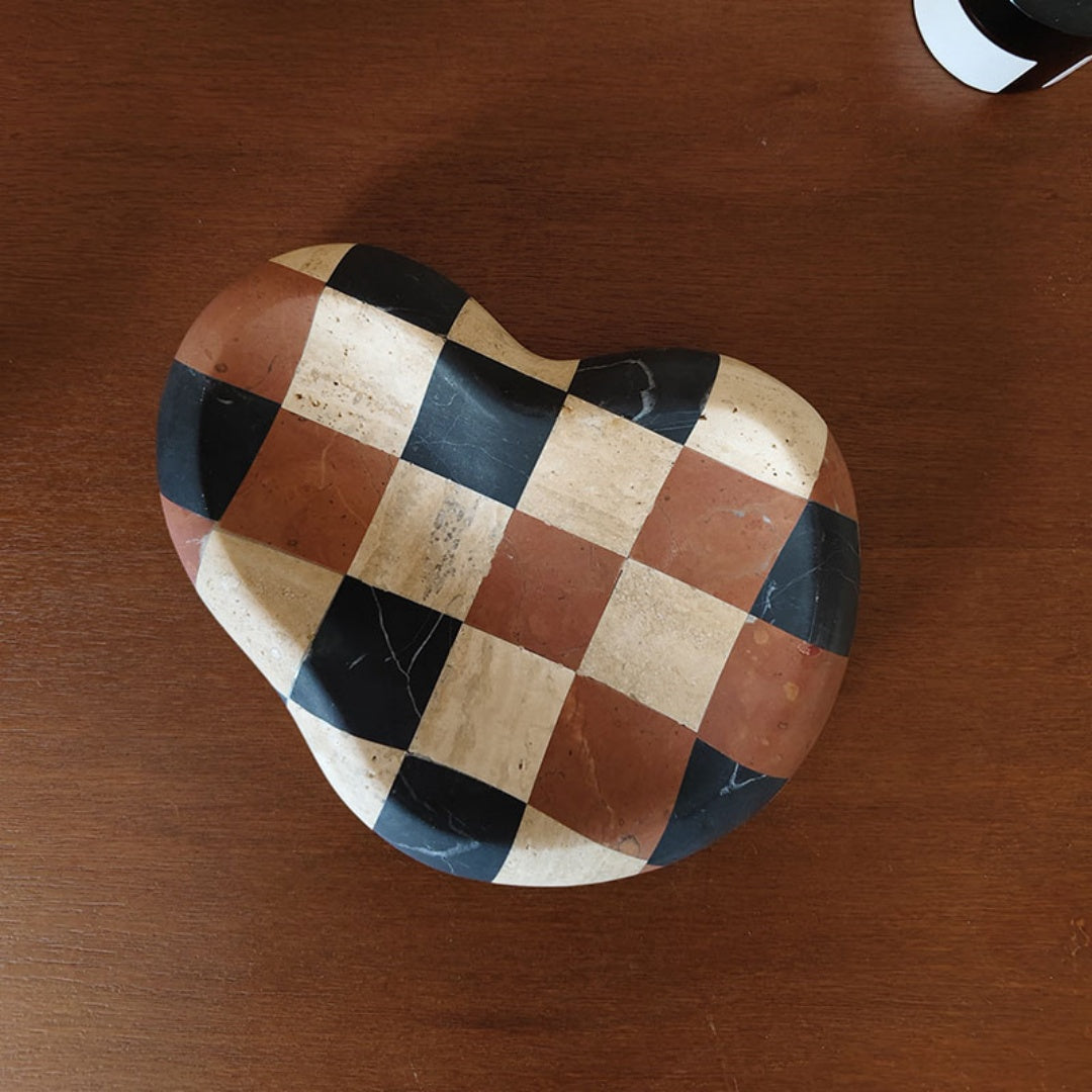 Checker Mosaic Marble Tray